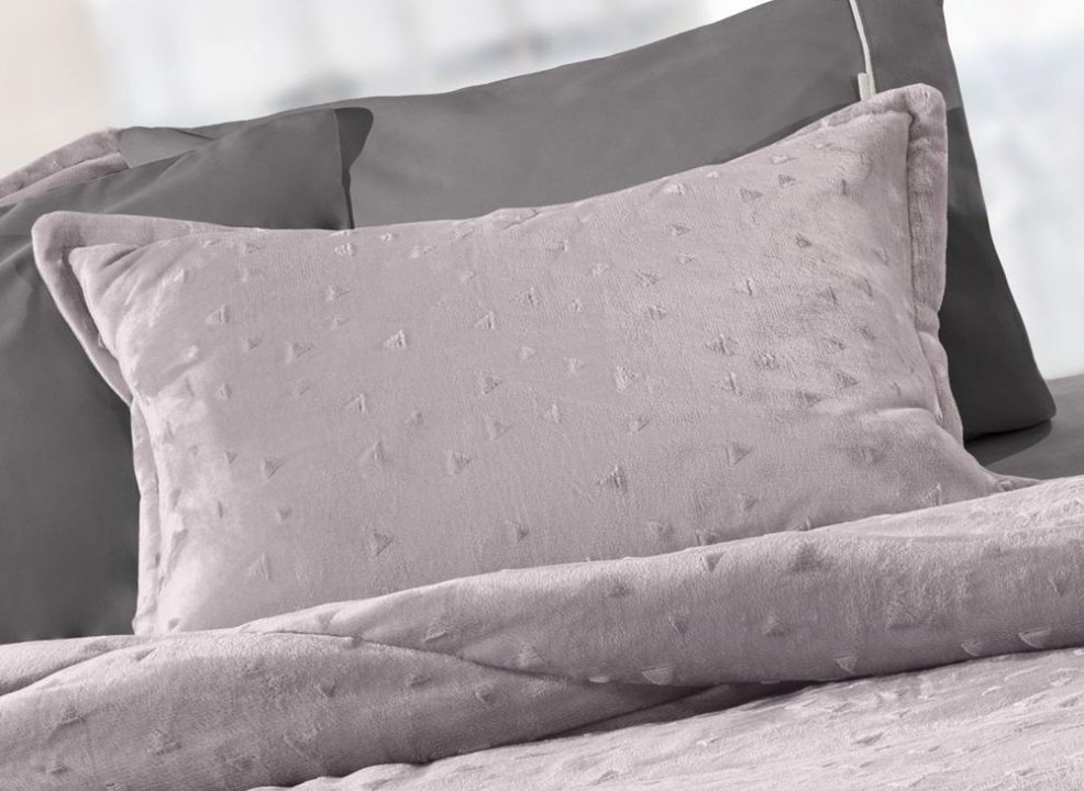 Guy Laroche Διακοσμητικές Μαξιλαροθήκες Ζεύγος, Oxford, Σε Φωτεινό Λιλά Χρωματισμό - Bolero Melanze