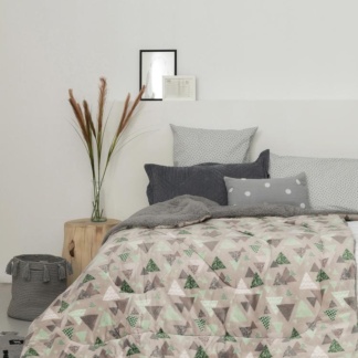 Κουβερτα Ημιδιπλη 160X220 BLAKE - GREY