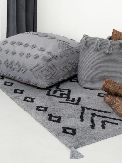 Διακοσμητικο Καλαθι Με Χερουλια Home Décor 30X40 FABIAN - GREY
