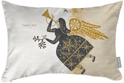Εορταστικό, διακοσμητικό μαξιλάρι Saint Clair Christmas Cushion 4023. Με Χριστουγεννιάτικο print, έτοιμο, γεμισμένο, 30 x 45 εκατοστά, 100% πολυεστερικό.