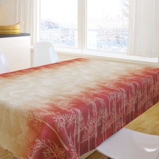 Χριστουγεννιάτικο Τραπεζομάντηλο Saint Clair Christmas 2027 Μπορντώ - Μπεζ