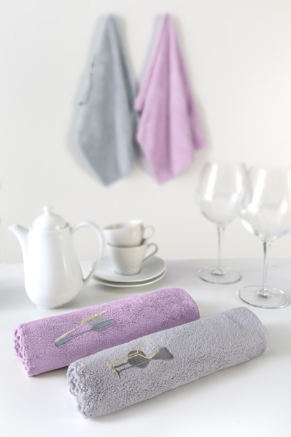 Πετσέτες κουζίνας Gourmet Kitchen 20 – Guy Laroche. Σετ δύο τεμαχίων, σε διαφορετικούς χρωματισμούς, 35 x 50 εκατοστά.