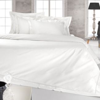 Σεντόνια King Size, Λευκά Βαμβακοσατέν, Σετ 4 Τμχ - Guy Laroche Blend White