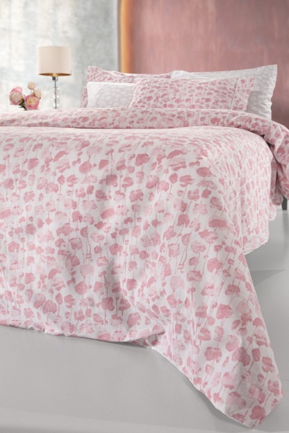 Guy Laroche Σεντόνια Υπέρδιπλα Ροζ, Με Μοντέρνο Floral Σχεδιασμό, Από 100% Βαμβακερό Περκάλι - Florian Pudra