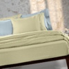 Σεντόνι Easy Iron" με λάστιχο Color Plus Olive 100x200 - Guy Laroche"