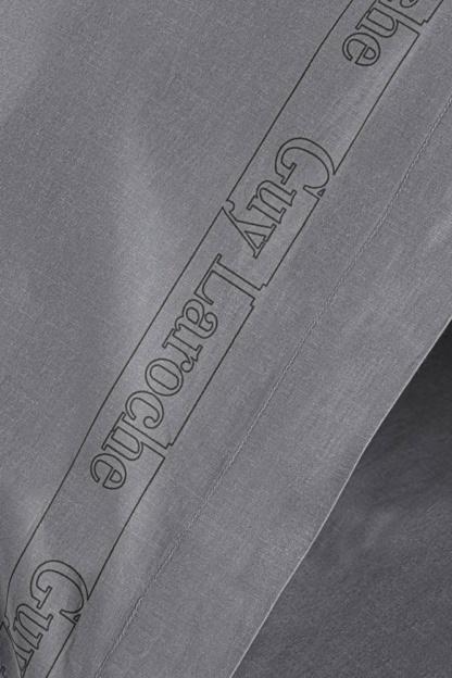Σεντόνι Easy Iron" με λάστιχο Color Plus Anthracite 140x200 - Guy Laroche" - Image 4