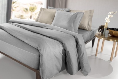Guy Laroche Σεντόνι King Size Easy Irion, Γκρι Μονόχρωμο, Από 100% Βαμβακερό Περκάλι - Color Plus Silver
