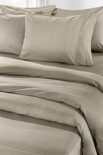 Σεντόνι Μονόχρωμο Βαμβακερό Guy Laroche Color Plus Taupe