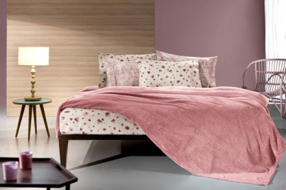 Κουβέρτα Rombus Coral 220x240