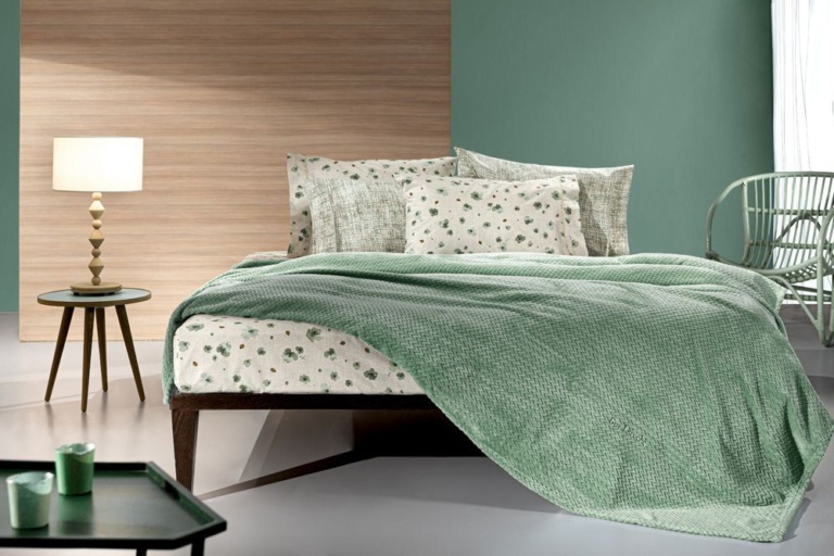 Κουβέρτα Rombus Olive 220x240
