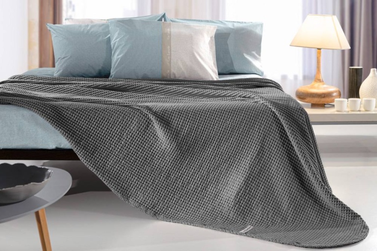 Κουβέρτα Eternity Anthracite 230x240