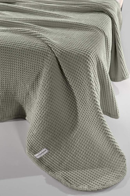 Κουβέρτα Eternity Olive 260x240 - Image 2
