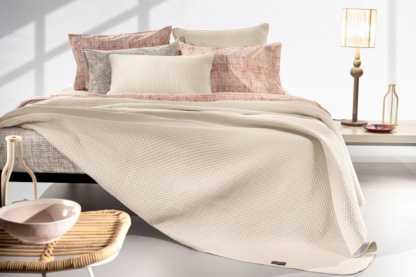 Σετ Κουβερλί 2τμχ. Riva Natural 220x240