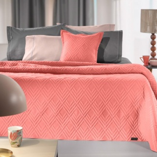 Σετ Κουβερλί 2τμχ. Curves Coral 220x240