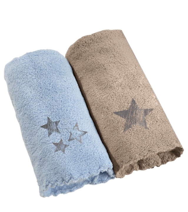 Πετσετάκια Bebe, Μπεζ Και Σιέλ - Guy Laroche Baby Towels Boy Set 1
