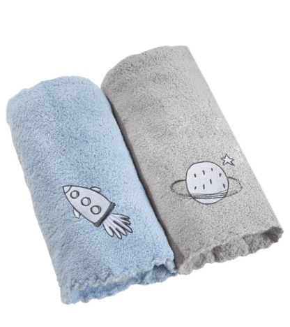 Πετσέτες Bebe, Γκρι Και Σιέλ, Guy Laroche Baby Towels Boy Set 1