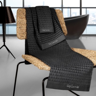 Πετσέτες Μπάνιου Μαύρες, Από 100% Βαμβάκι, Σετ 3 Τμχ - Guy Laroche Tokyo Black