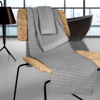 Πετσέτες Μπάνιου Γκρι, Σετ 3 Τμχ - Guy Laroche Tokyo Silver