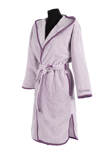 Μπουρνούζι New Comfy Lilac Medium με Κουκούλα - Image 2
