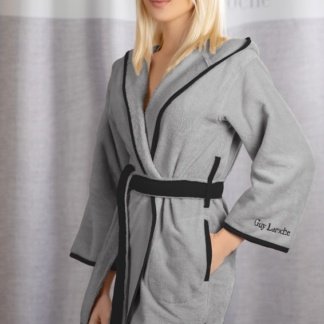 Μπουρνούζι New Comfy Smoke με κουκούλα - Guy Laroche