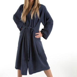 Μπουρνούζι Supreme Marine X. Large & Πουγκί Καλυντικών