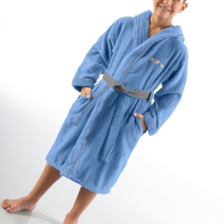 Παιδικό Μπουρνούζι Σιέλ, Από 100% Βαμβάκι - Guy Laroche Kiddies Blue