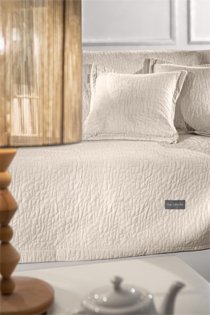 Σετ 2τμχ. Ριχτάρι Avon Sand 170x250 με Διακοσμητικό Μαξιλαράκι 45x45 - Image 2