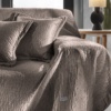 Σετ 2τμχ. Ριχτάρι Avon Choco 170x350 με Διακοσμητικό Μαξιλαράκι 45x45 - Image 3