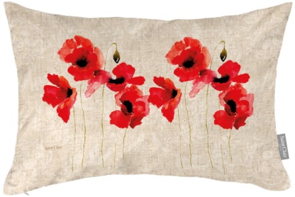 Πασχαλινό Διακοσμητικό Μαξιλάρι Saint Clair Easter Cushion 11 Red. Μπεζ με floral σχεδιασμό σε κόκκινο χρωματισμό, 30 x 45 εκατοστά, 100% πολυεστερικό.