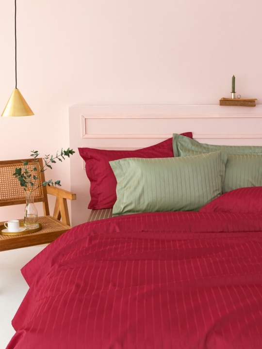 ΣΕΝΤΟΝΙ 240X270 SATEEN RIGA - BORDEAUX