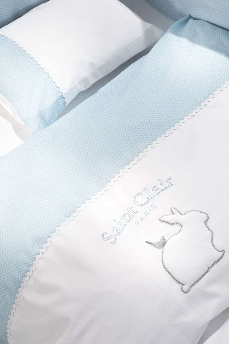 Σετ Σεντόνια 3τμχ. Lapin Blue 110x170-110x160-30x40 - Saint Clair