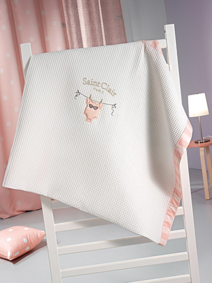 Κουβέρτα Bebe Audrey πικέ 110x150 - Saint Clair