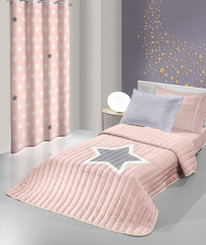 Κουβρ-λί PIRINEO Pink suede 160x230 - Saint Clair