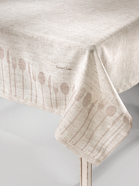 Τραπεζομάντηλο 1007 Beige 145x145 - Saint Clair