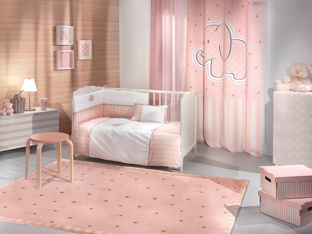 Σετ κούνιας 5 τεμαχίων bebe AFRICA Pink - Saint Clair