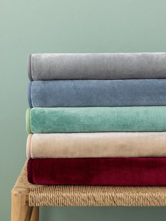Κουβέρτα Βελουτέ 160x220 DREAM VELOUR/3 - BORDO