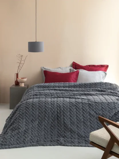 Κουβέρτα 220x240 ALEXA GREY - GREY