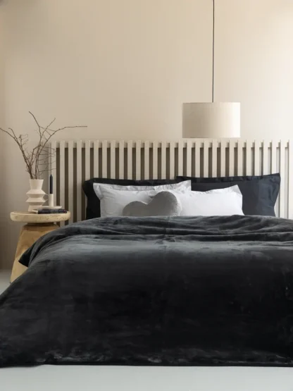 Κουβέρτα Fleece 220x240 FANI BLACK - BLACK