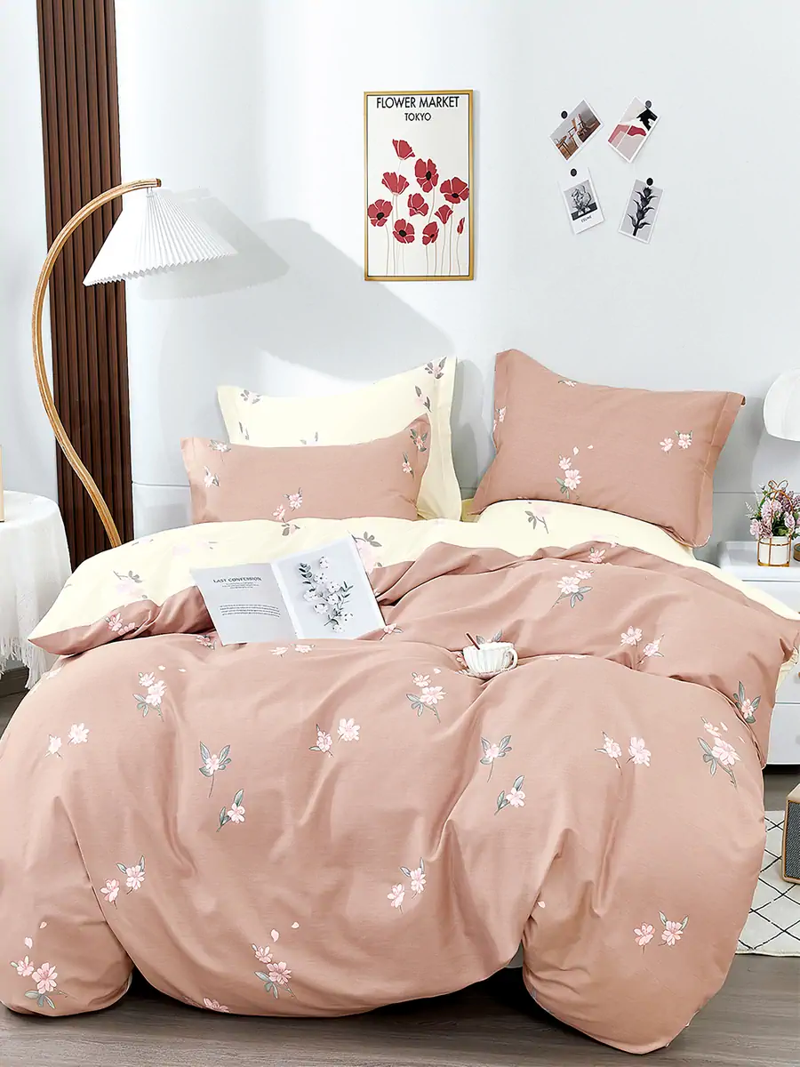 Παπλωματοθήκη Υπέρδιπλη Φλοράλ, Βαμβακοσατέν 200 Κλωστών - Palamaiki SD331