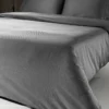 Σεντόνι King Size, Μονόχρωμο Ανθρακί, Βαμβακοσατέν Με Απαλή Υφή - Guy Laroche Minimal Black & White