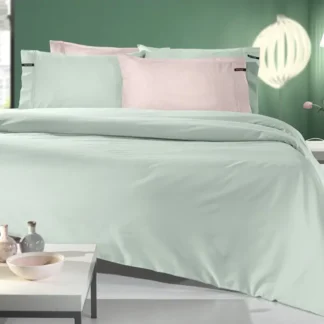Σεντόνι King Size Βαμβακοσατέν, Στο Πράσινο Χρώμα Της Μέντας, Μονόχρωμο - Guy Laroche Minimal Mint