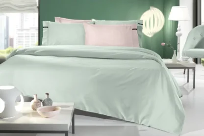 Σεντόνι King Size Βαμβακοσατέν, Στο Πράσινο Χρώμα Της Μέντας, Μονόχρωμο - Guy Laroche Minimal Mint