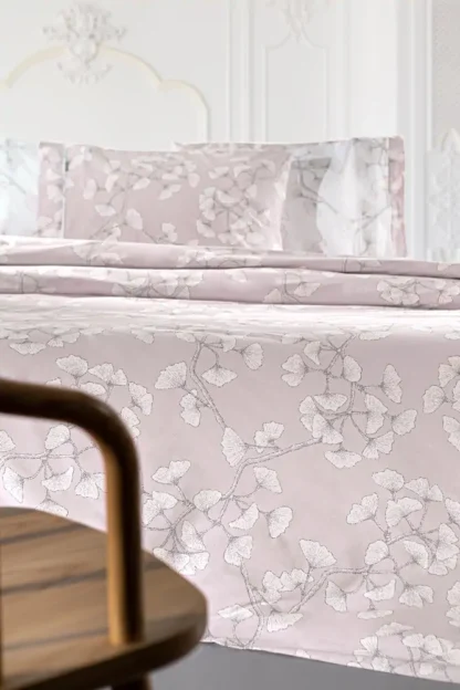 Σεντόνια Υπέρδιπλα Floral, Λιλά, Από 100% Βαμβακερό Περκάλι, Σετ 4 Τμχ - Guy Laroche Lavinia Violet