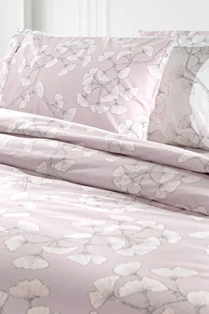 Σεντόνια Floral Λιλά, Από Βαμβακερό Περκάλι - Guy Laroche Lavinia Violet