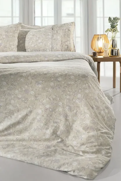 Σετ Παπλωματοθήκη 3τμχ. Eloide Natural Flannel 225x245 - Guy Laroche - Image 2