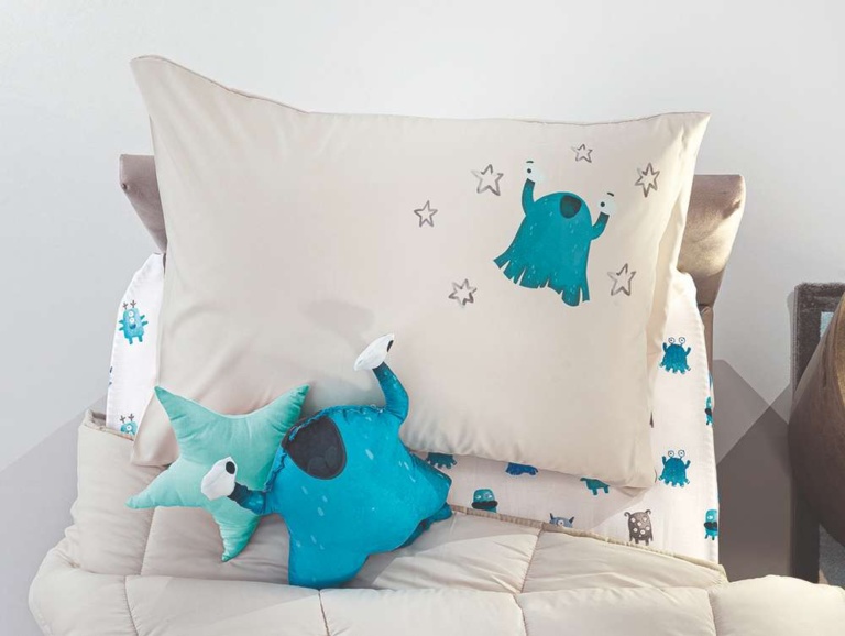 Διακοσμητική Μαξιλαροθήκη Monsters Blue 50x70 - Saint Clair