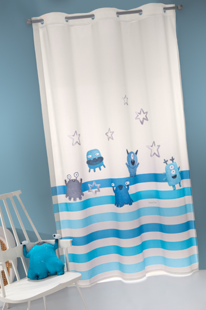 Κουρτίνα Soft - Touch Monsters Blue 160x240 - Saint Clair
