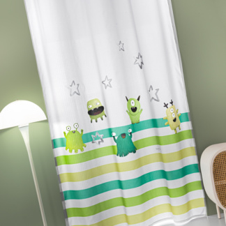 Κουρτίνα Soft - Touch Monsters Lime 160x240 - Saint Clair
