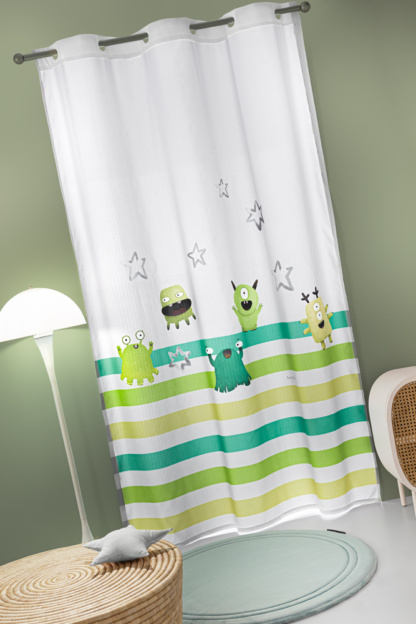 Κουρτίνα Soft - Touch Monsters Lime 160x240 - Saint Clair