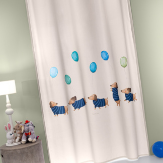 Κουρτίνα Soft - Touch Pet Blue 160x240 - Saint Clair